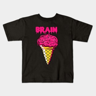 Ice Cream Brain Kids T-Shirt